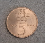 Nemčija DDR  5 mark 1969