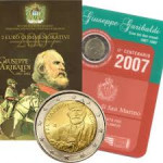 Spominski San Marino 2 €  2007 Giuseppe Garibaldi   euro, evro, eur