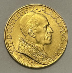 Zlatnik 100 lire 1940 – PIVS XII PONTIFEX MAXIMVS AN II