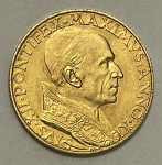 Zlatnik 100 Lire 1949. – PIVS XII PONTIFEX MAXIMVS ANNO XI