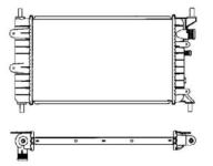 Hladilnik vode 320608A1 - Ford Escort V 90-95