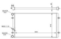 Hladilnik vode 954108-2 - Audi A3 96-03