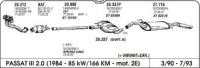 Izpuh Volkswagen Passat III 1.8/2.0/1.9 TDI 88-93 srednji