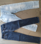 Dvoje mehke jeans hlače velikost 158 za 12-13 let