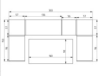 JEDILNI KOT KOTNA KLOP BOR MASIVA 153X303X153