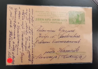 Dopisnica Kraljevina SHS 25 para žig Požarevac v Kamnik 12.10.1919