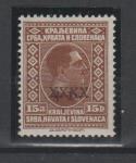 Jugoslavija leto 1928 - KRALJEVINA 15 DIN S PRETISKOM XXXX