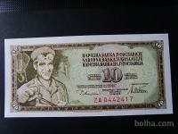 10 DINARJEV 1978 UNC - SERIJA ZA (NADOMESTNI)