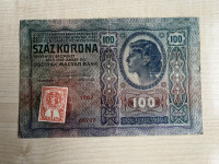 100 KRON 1912 - češkoslovaška nostrifikacijska znamka