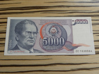 Jugoslavija 5000 dinarjev 1985 - ZC - UNC