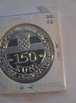 Srebrnik 150 kuna dan drzavnosti1995