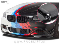 BMW 5 / F10 F11 (10-17) / podaljšek sprednjega odbijača / karbon sijaj