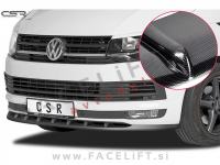 VW T6 / (15-19) / podaljšek sprednjega odbijača / karbon (sijaj)