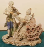 par glasbenikov - porcelanasta figura