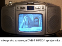 Prenosni radio s CD in ČB TV (CRT) 5 col (12.7cm), Majestic AH1100