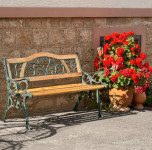 Elegantna vrtna klop za 2 osebi - 124 x 60 x 83 cm - Kathia