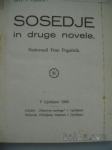 SOSEDJE IN DRUGE NOVELE