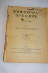 Zgodovinske anekdote iz leta 1923, zbral Dr.Vinko Šarabon