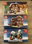 LEGO Christmas Santa Workshop, Winter Elves Scene, Winter Market Stall