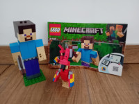 Lego kocke 21148 Minecraft Steve BigFig with Parrot