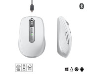 Miška Logitech MX Anywhere 3S brezžična bluetooth siva bela