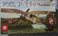 Maketa aviona avion PZL-11 1/72 1:72