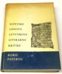 ESTETSKE OSNOVE LEVSTIKOVE LITERARNE KRITIKE - Boris Paternu