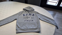 Fantovska majica s kapuco Roma za 9-10 let siva