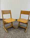 2x vintage otroški stolček