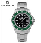 San Martin Rolex Kermit avtomatična ura (Seiko NH35 mehanizem)