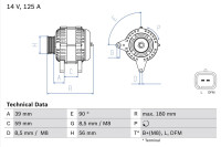 Alternator BOSCH 0 986 084 060