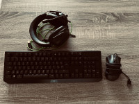 Gaming komplet RAZER (tipkovnica, miška in slušalke)