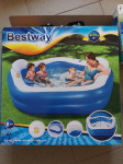 Bestway Bazen s sedeži Family Fun+podloga+pokrivalo+filter