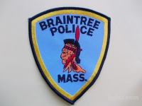 NAŠITEK POLICIJA USA MASSACHUSETTS KRAJ: BRAINTREE