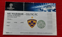 Nogometna vstopnica NK Maribor : Celtic FC 20.8.2014