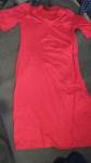 Nosečniška poletna obleka- daljša,rdeča,SELECTED, VEL M