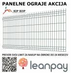 PANELNA INDUSTRIJSKA OGRAJA ZELENA ALI ANTRACIT KIP KOP 103 X 250 5mm