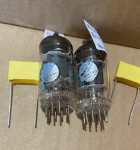 elektronke dvojne triode ECC83 Philips Italy NOS, 1 par ( = 12AX7 )