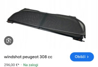 Vetrna mreža pegeoout308 cabrio