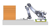 ROBOT ZA ZLAGANJE PALET nosilnost: 150kg