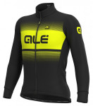 Ale Solid Blend Winter Jersey ALE BlackYellow zimska kolesarska majica