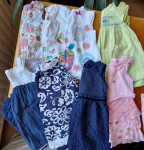 Komplet poletnih oblačil za deklico 62-68 (2-6 mes.)