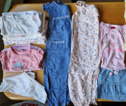Komplet poletnih oblačil za deklico, vel 74 (6-9 mes.)