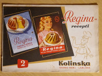 Stara reklamna brošura Regina recepti Kolinska Ljubljana