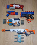 KOMPLET NERF PIŠTOL Alpha Strike Fang X-shot Chaos Meteor itd.