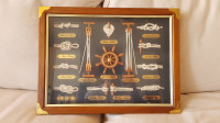 Dekorativna okvirjena slika z mornarskimi vozli