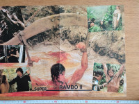 Rambo poster retro Jugoslavija 43x30cm Rambo 2 Silvester Stalone