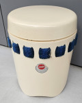 Starinski koš za perilo EMSA, zahodnonemški tabure iz 1970-ih s prosto