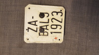 Tablica za motor  ŽABALJ 1923