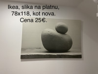 Ikea velika slika na platnu kot nova 78x118 cm zelo lepa